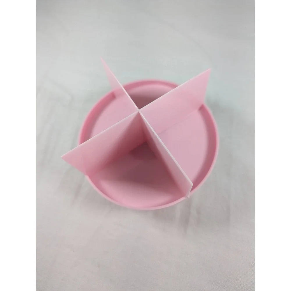 Crumbl Cookie Cutter - Pink Original Discontinued Logo 4-Way Slicer